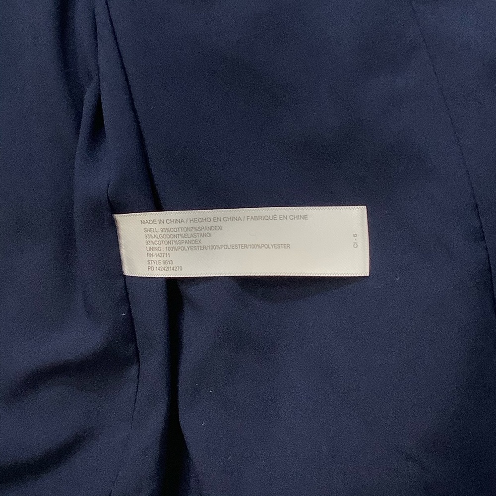 Eloquii Premiere Blue One Button Career Blazer Jacket Size 14 - Picture 13 of 15